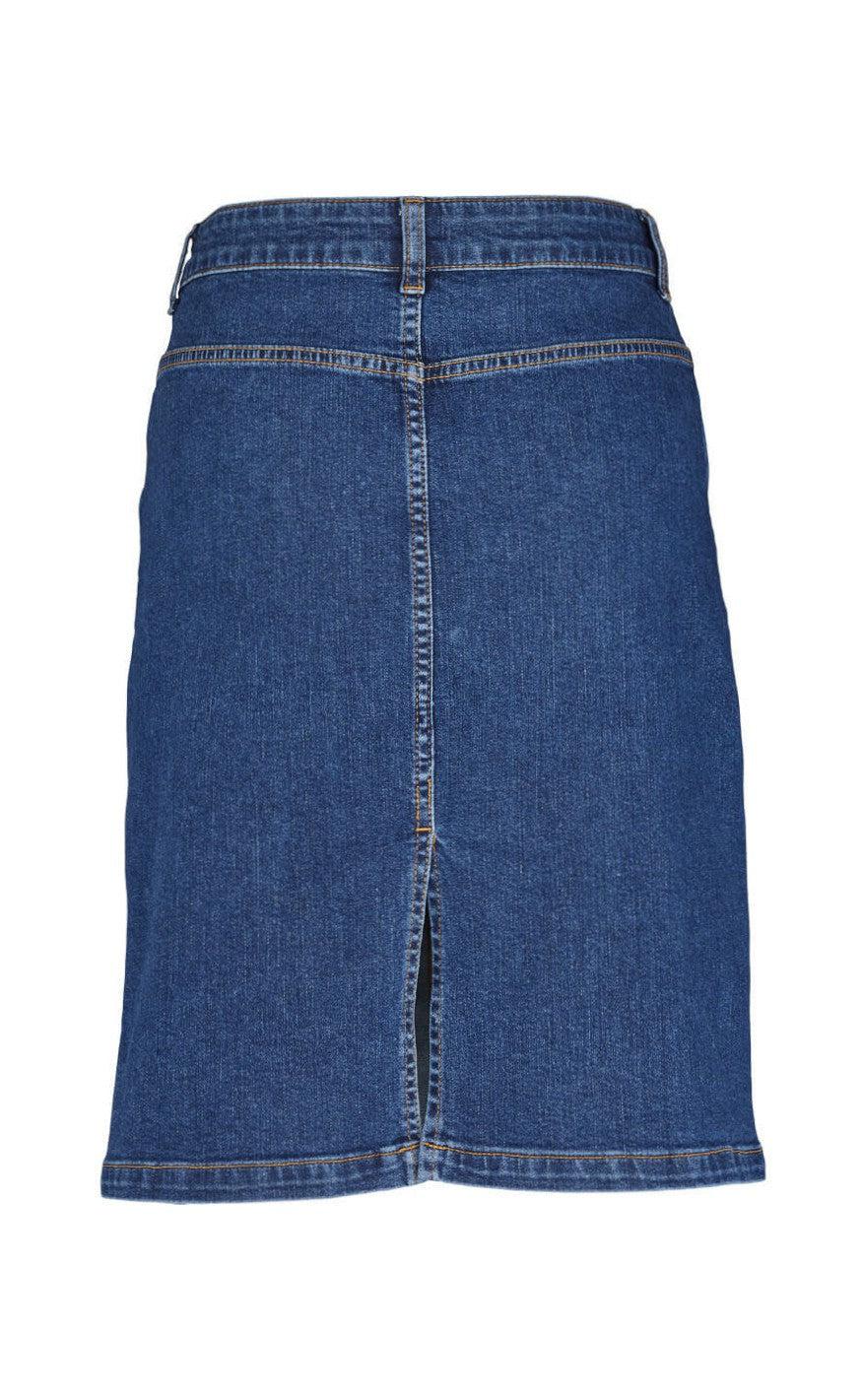 Basic Apparel Nederdel - Elisa - Mid Blue