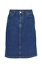 Basic Apparel Nederdel - Elisa - Mid Blue