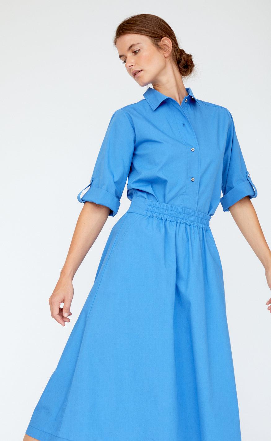 Basic Apparel Nederdel - Tilde - Azure Blue