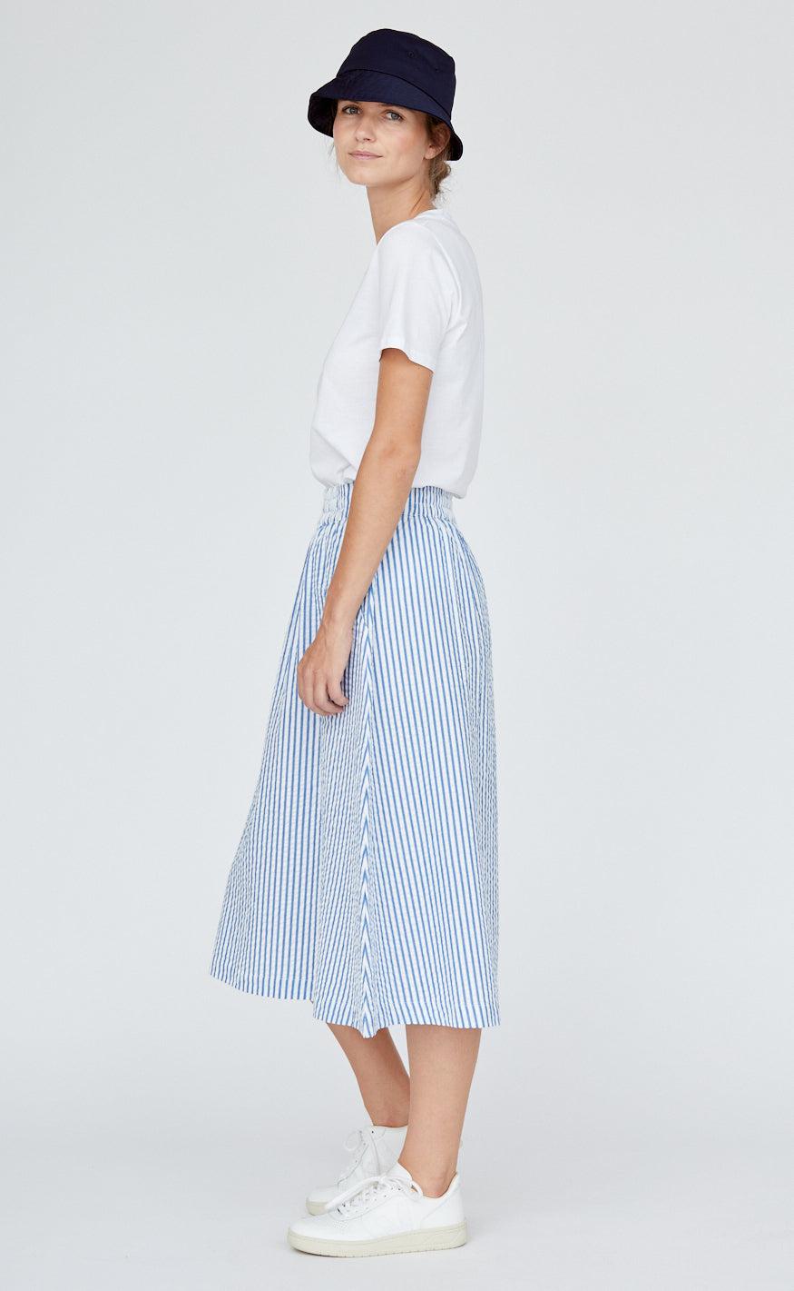 Basic Apparel Nederdel - Tilde - Limoges/Bright White