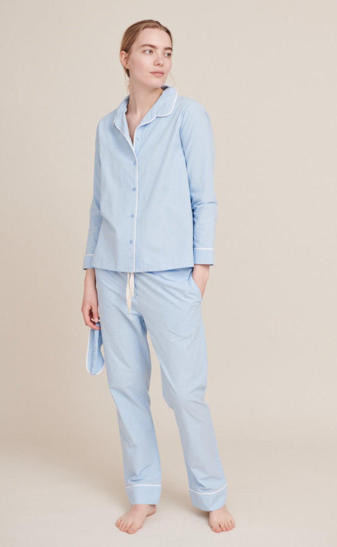 Basic Apparel Pj Shirt - Juno - Placid Blue