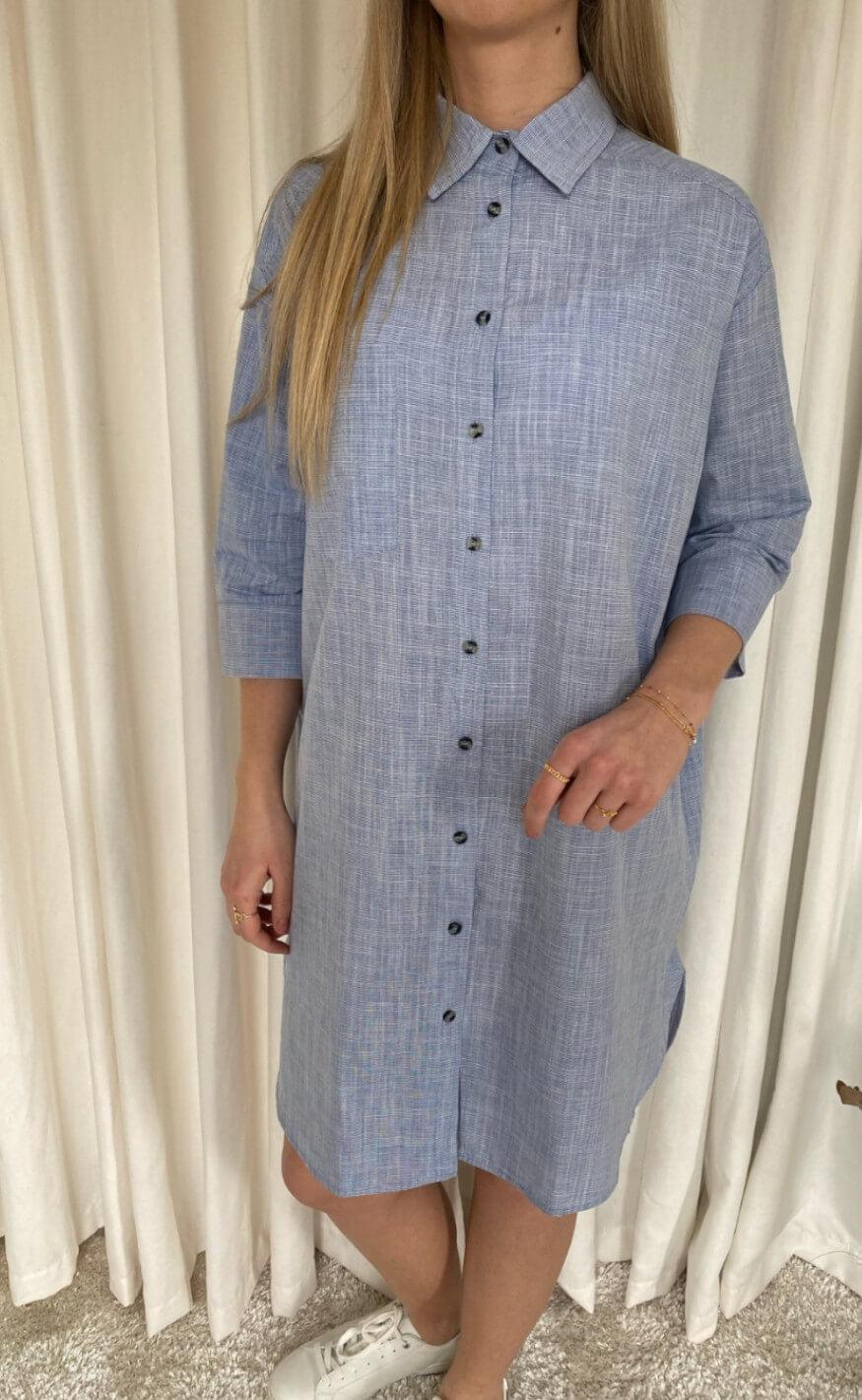 Basic Apparel Skjortekjole - Nora Harriet - Navy