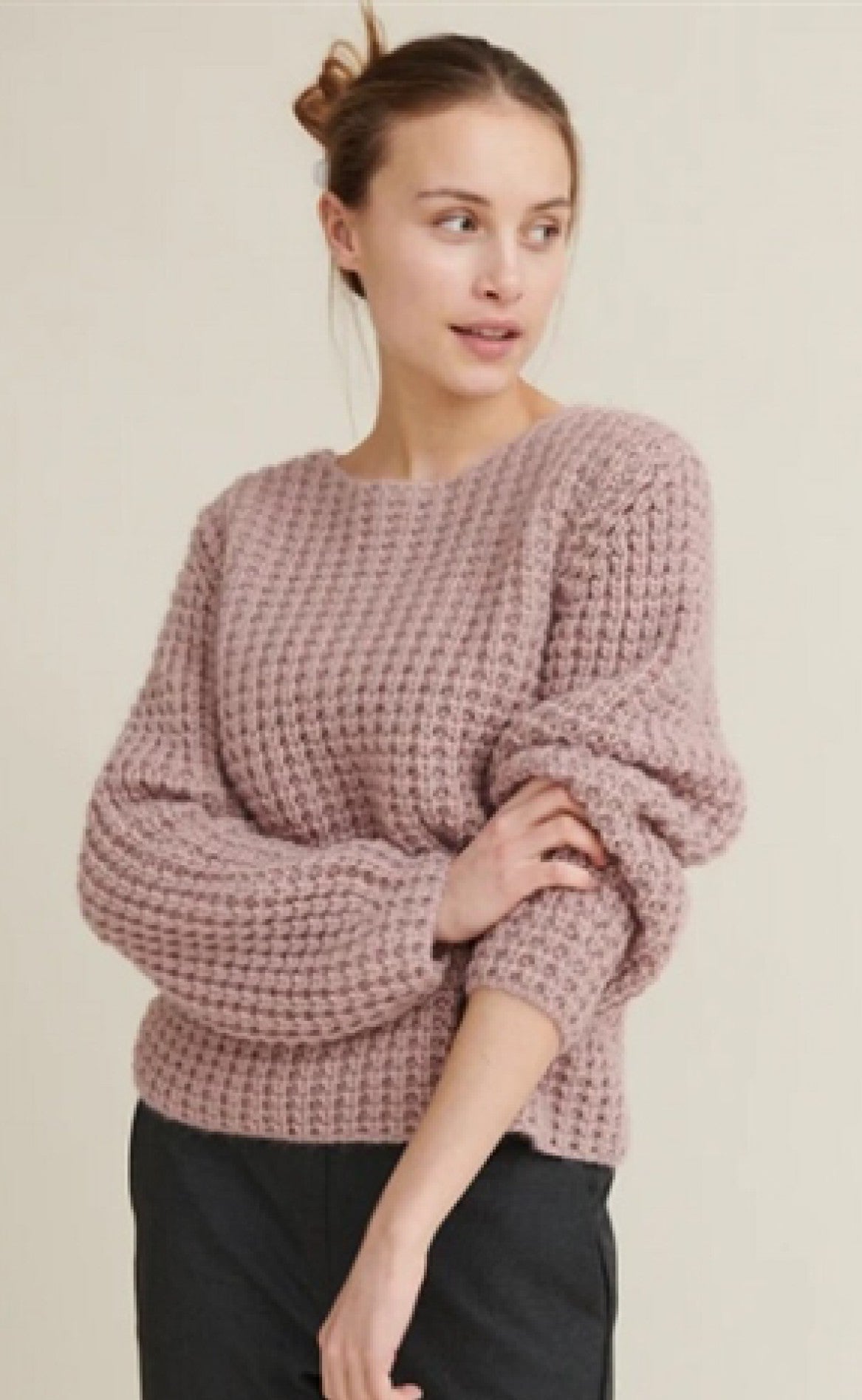 Basic Apparel Sweater - Laurie - Nostalgia Rose