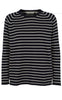 Basic Apparel Sweater - Soya Stripe - Whisper Navy/ White