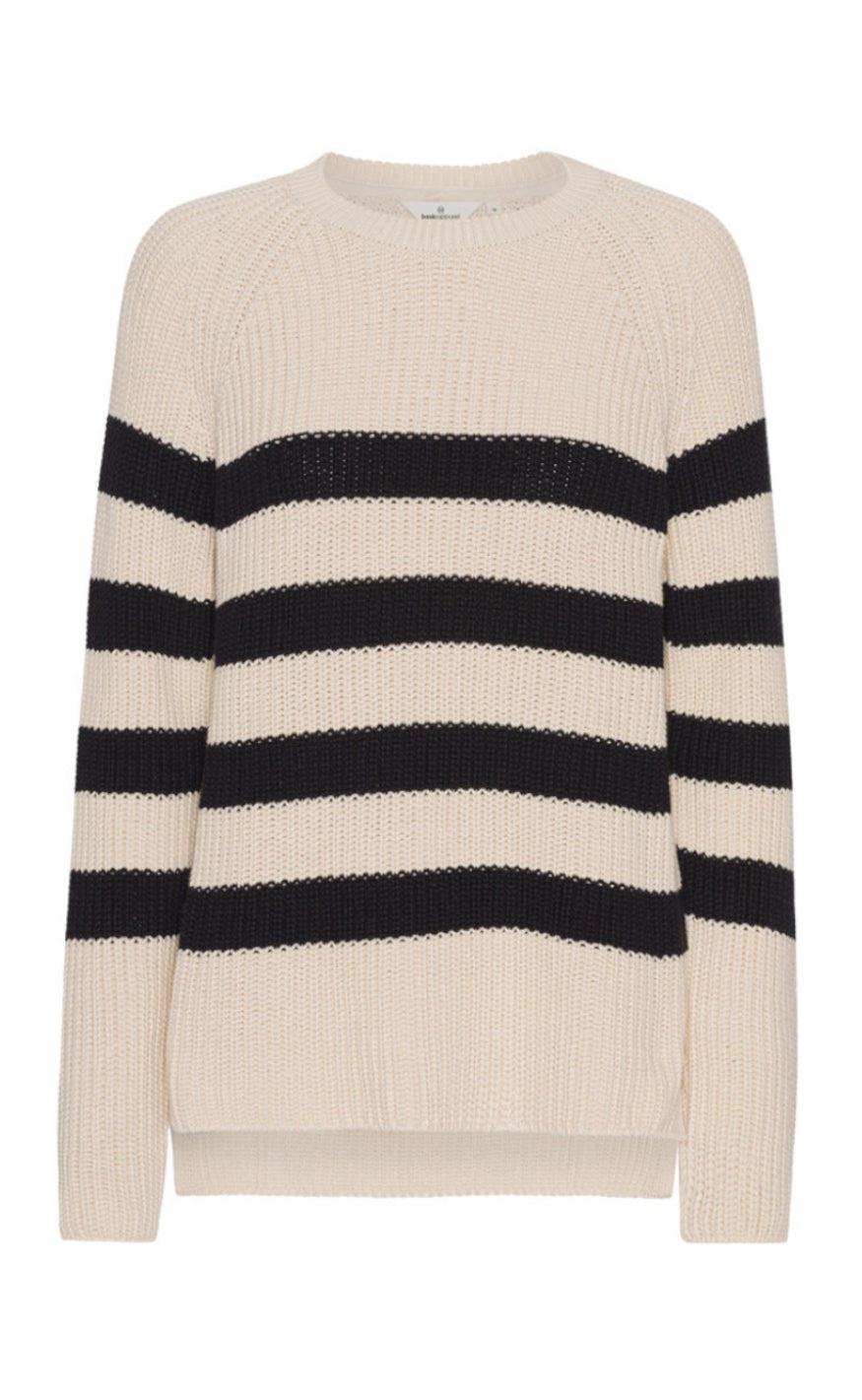 Basic Apparel Sweater - Sweety - Birch/Black