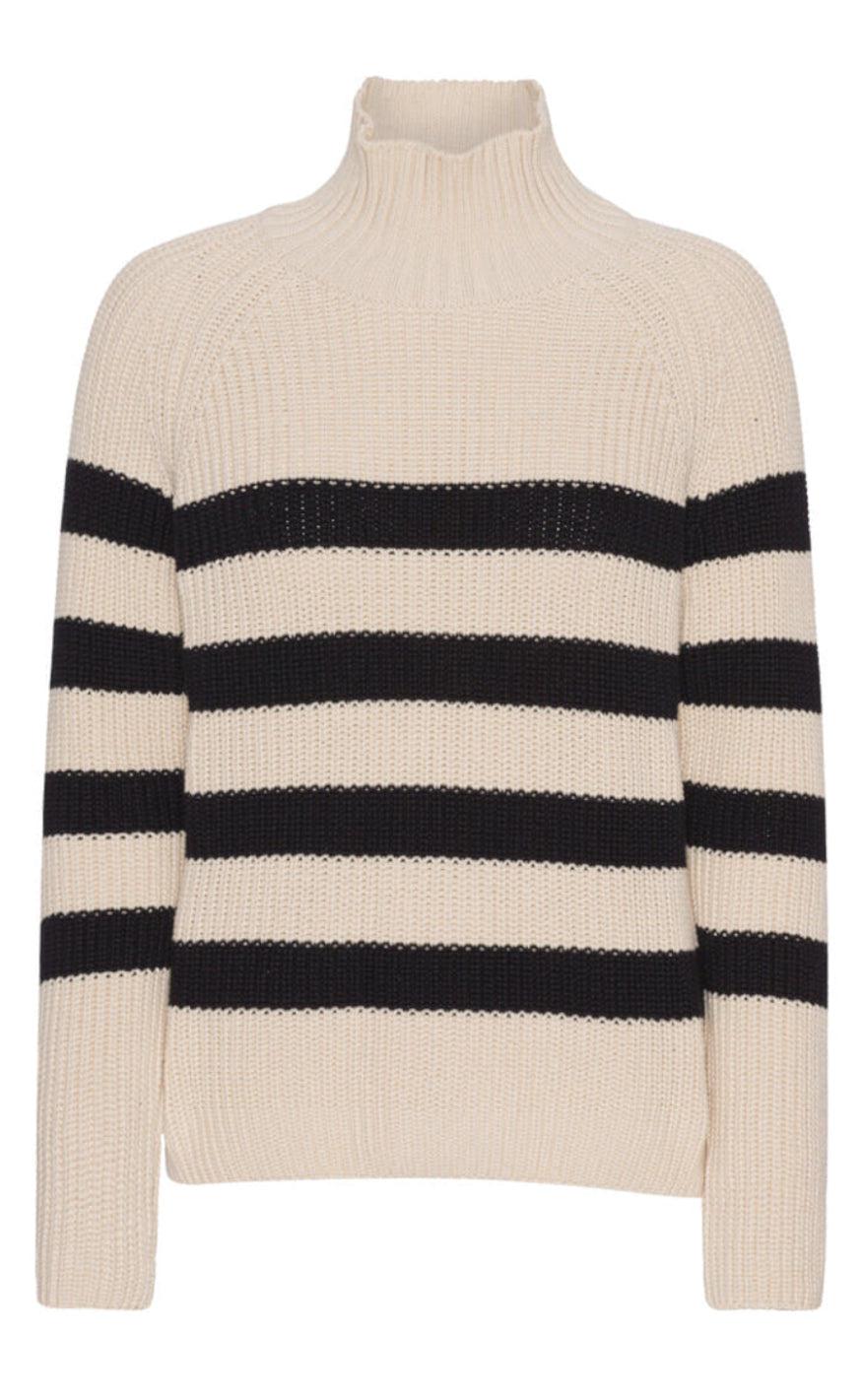 Basic Apparel Sweater - Sweety High Neck - Birch/Black