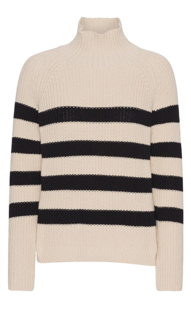 Basic Apparel Sweater - Sweety High Neck - Birch/Black