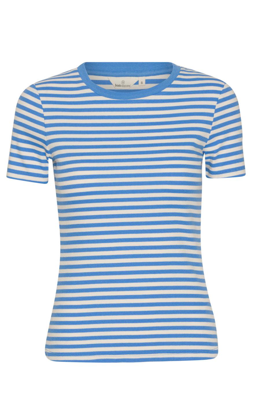 Basic Apparel T-shirt - Ludmilla - Azure Blue / Birch