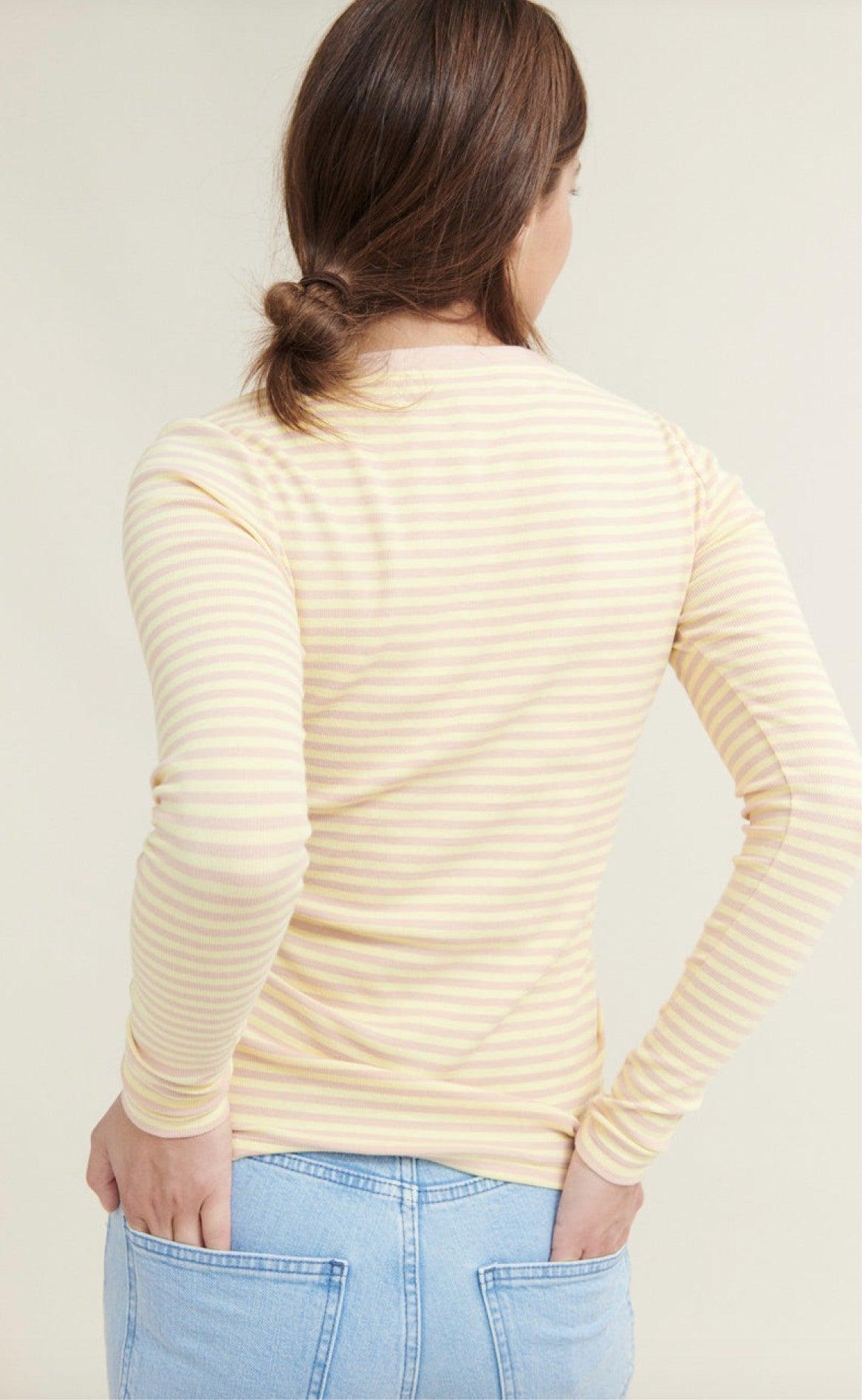 Basic Apparel Tee - Ludmilla - Rose Dust/Custard