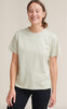 Basic Apparel Tee - Rebekka - Moss Gray
