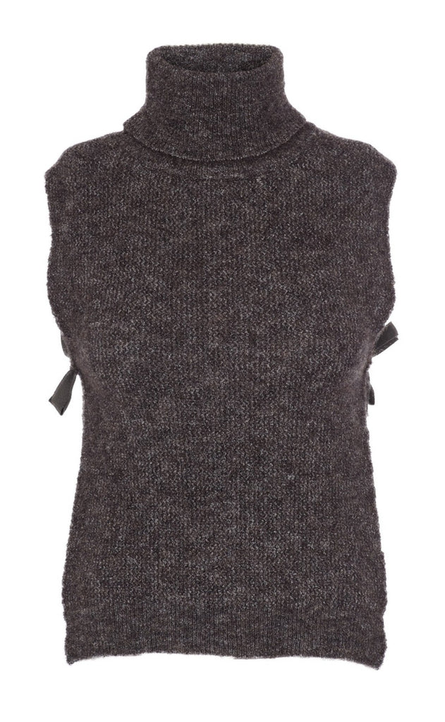 Basic Apparel Vest - Filippa - Dark Grey Melange