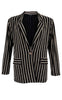 Black Colour Blazer - Muse - Gold Black