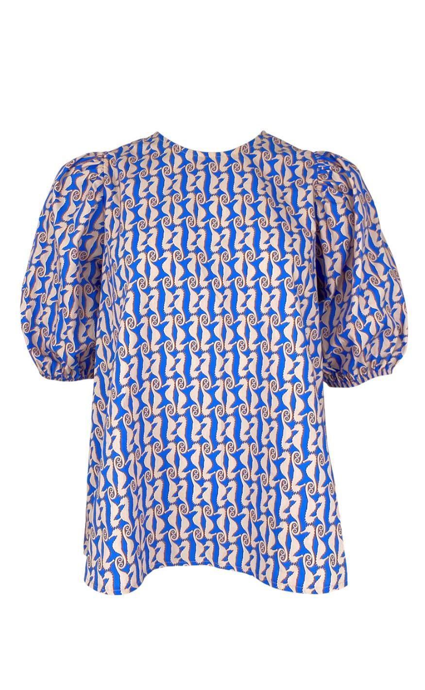 Black Colour Bluse - Delia - Blue