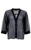 Black Colour Bluse - Dot - Black