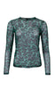 Black Colour Bluse - Florence Mesh - Green Leo 2