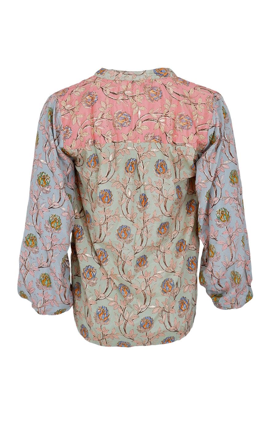 Black Colour Bluse - Luna Kaftan - Pastel Delight