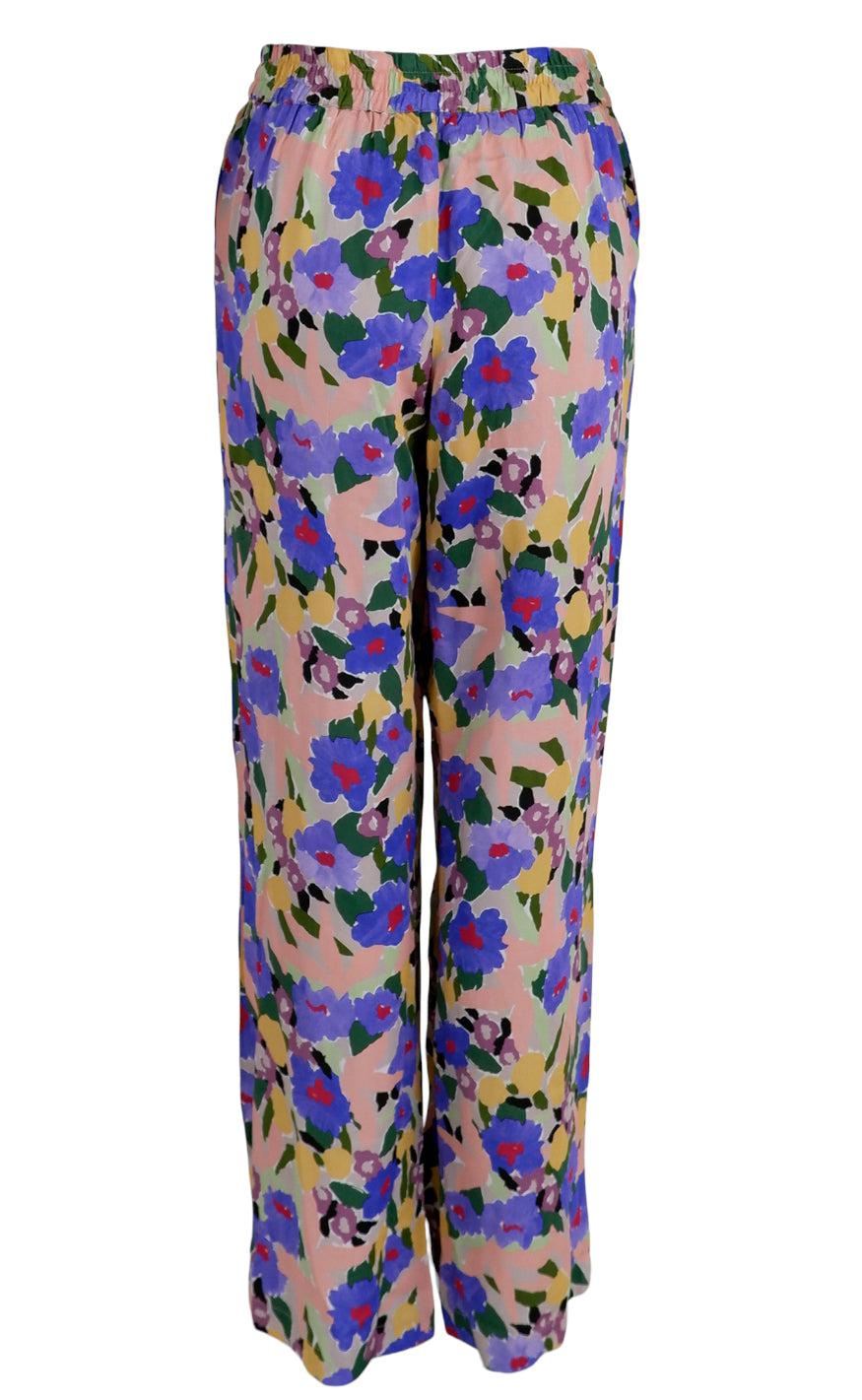 Black Colour Bukser - Blossom - Blue Mix