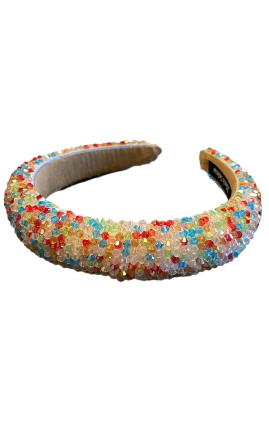 Black Colour Hårbånd - Leeds Beaded - Multi