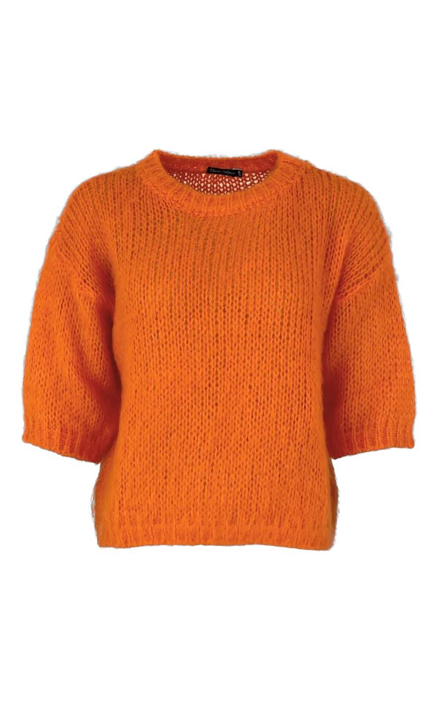 Black Colour Jumper - Casey - Orange