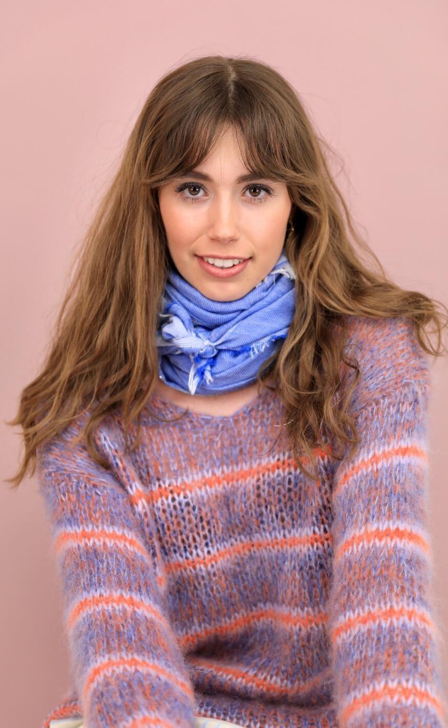 Black Colour Jumper - Gemma - Purple