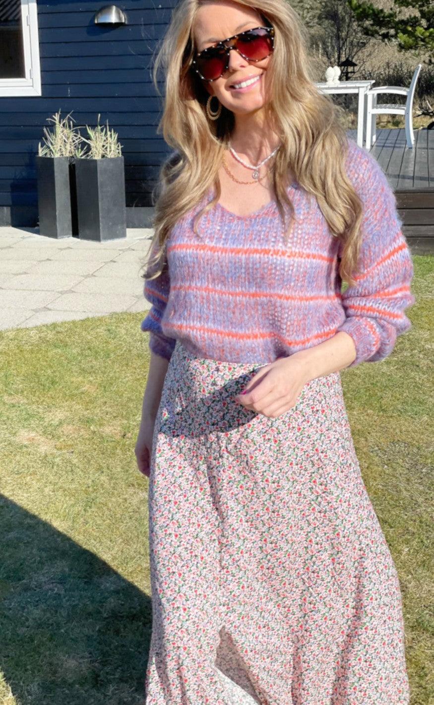 Black Colour Jumper - Gemma - Purple