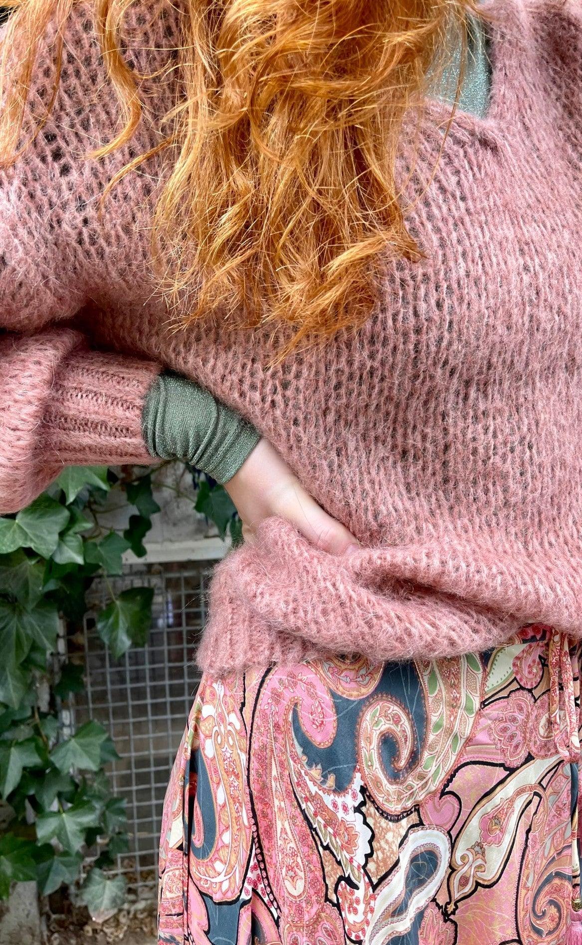 Black Colour Jumper - Simona - Rose