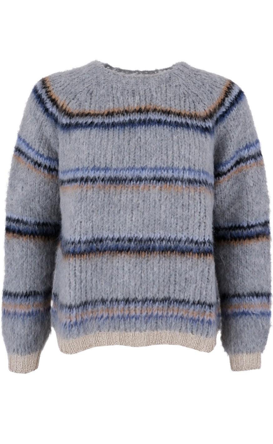 Black Colour Jumper - Thea - Grey