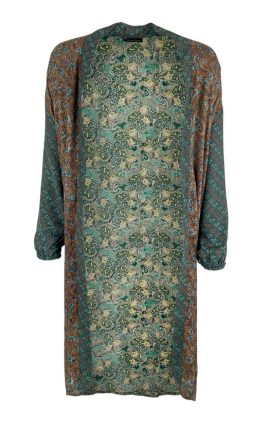Black Colour Kimono - Luna Multi - Poetry Mint