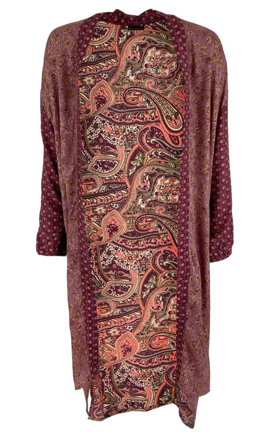 Black Colour Kimono - Luna Multi - Poetry Rose