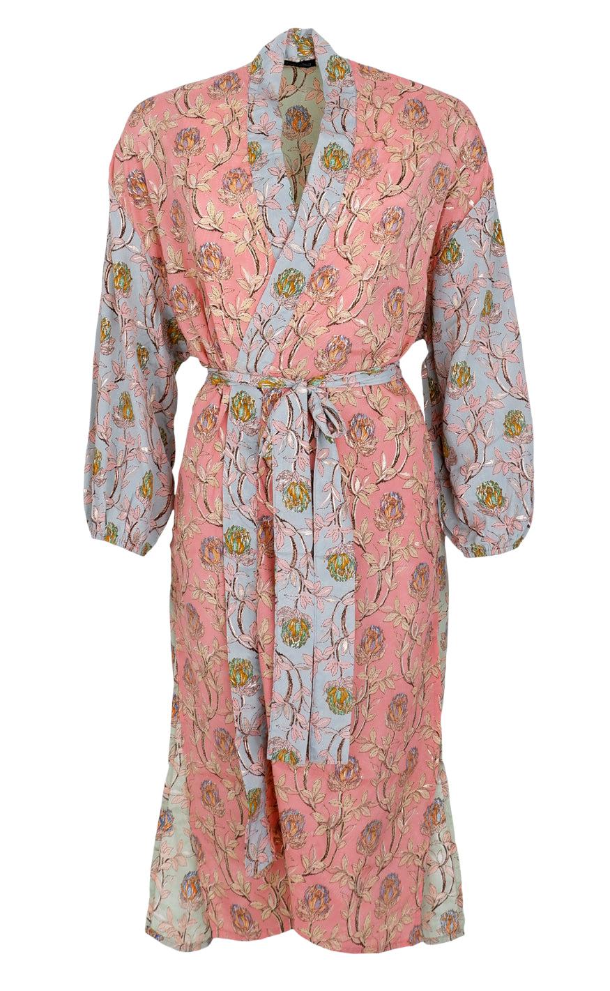 Black Colour Kimono - Luna - Pastel Delight Mix