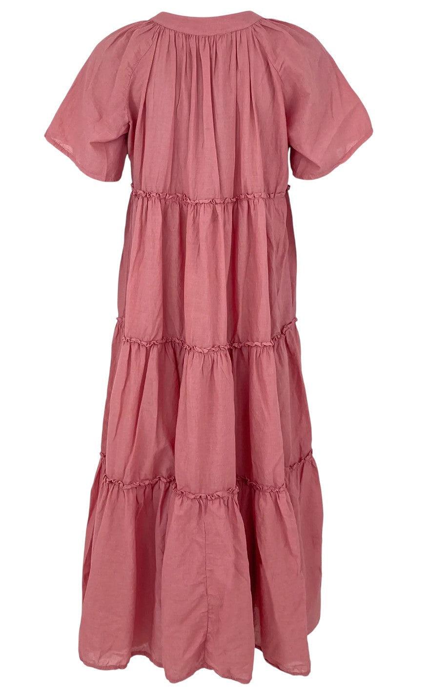 Black Colour Kjole - Adelaine - Antique Rose