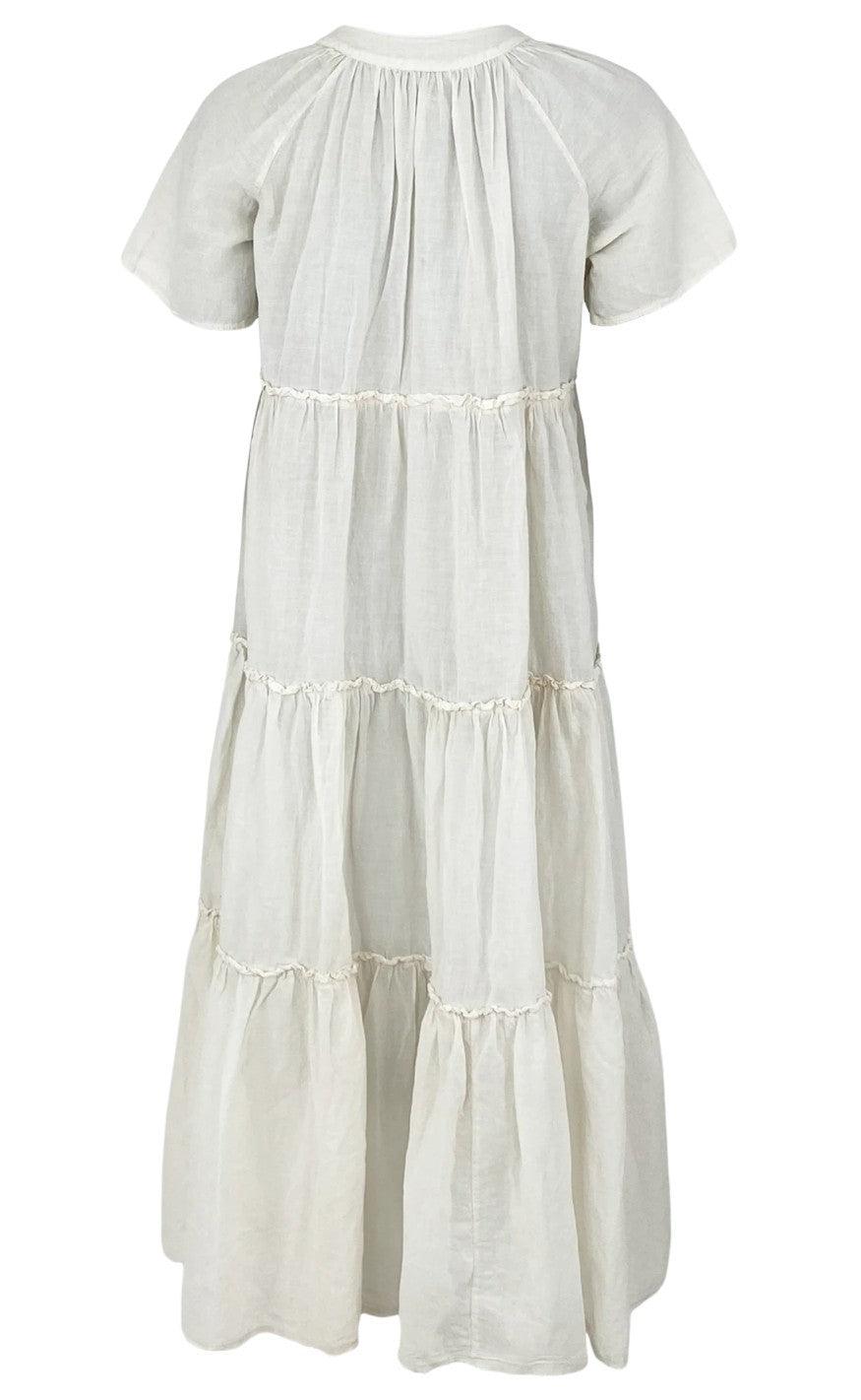 Black Colour Kjole - Adelaine - Off White