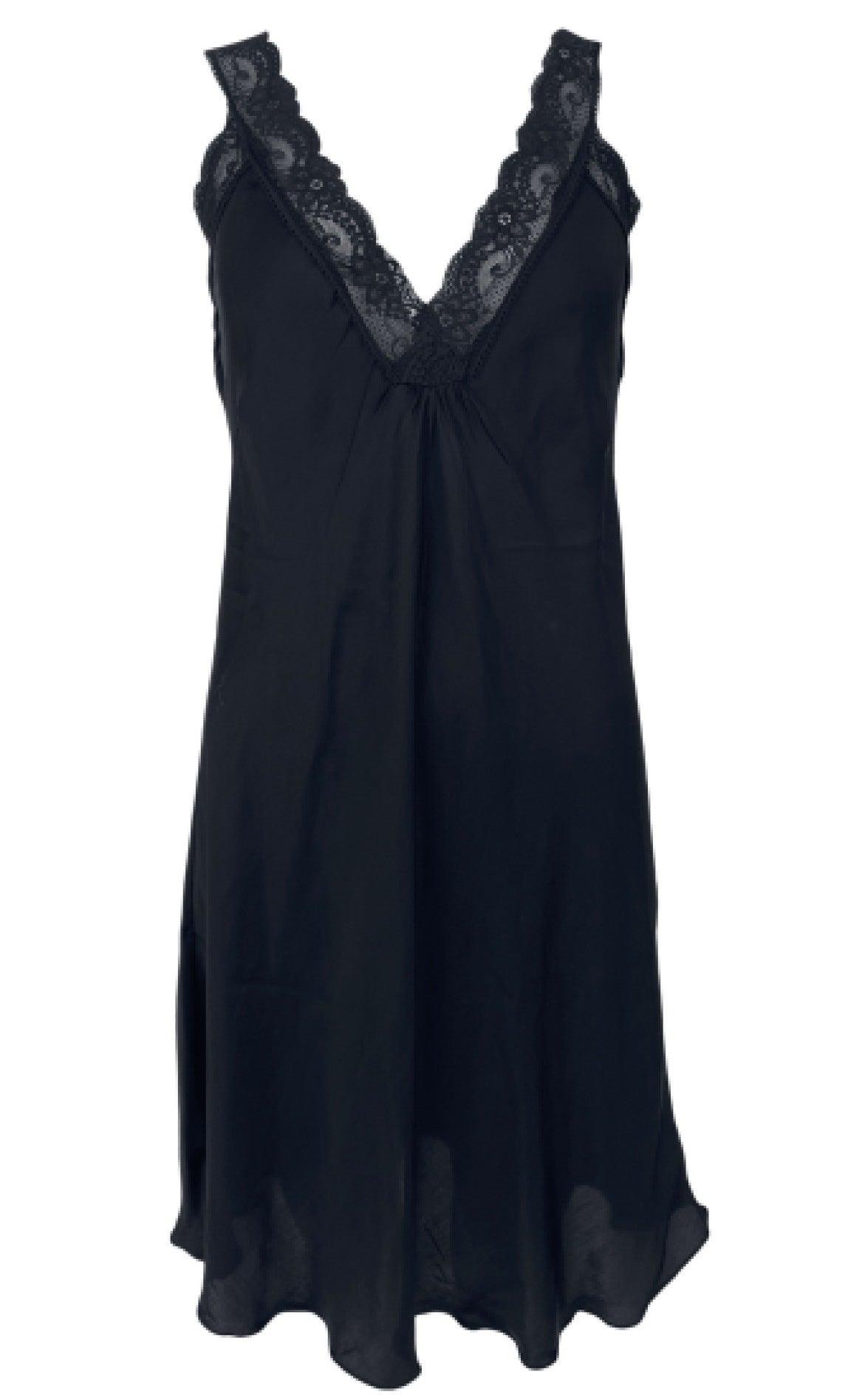 Black Colour Kjole - Bea Slip Dress - Black
