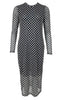 Black Colour Kjole - Florence Mesh - Black Square
