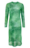 Black Colour Kjole - Florence Mesh - Green Leo