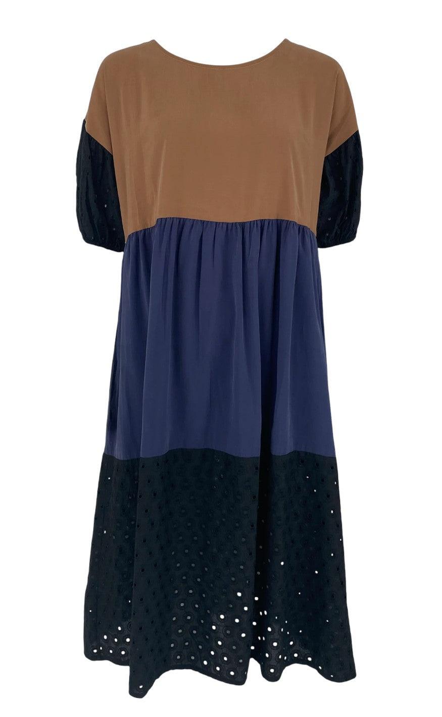 Black Colour Kjole - Kenza Lace - Navy