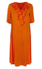 Black Colour Kjole - Lily - Orange