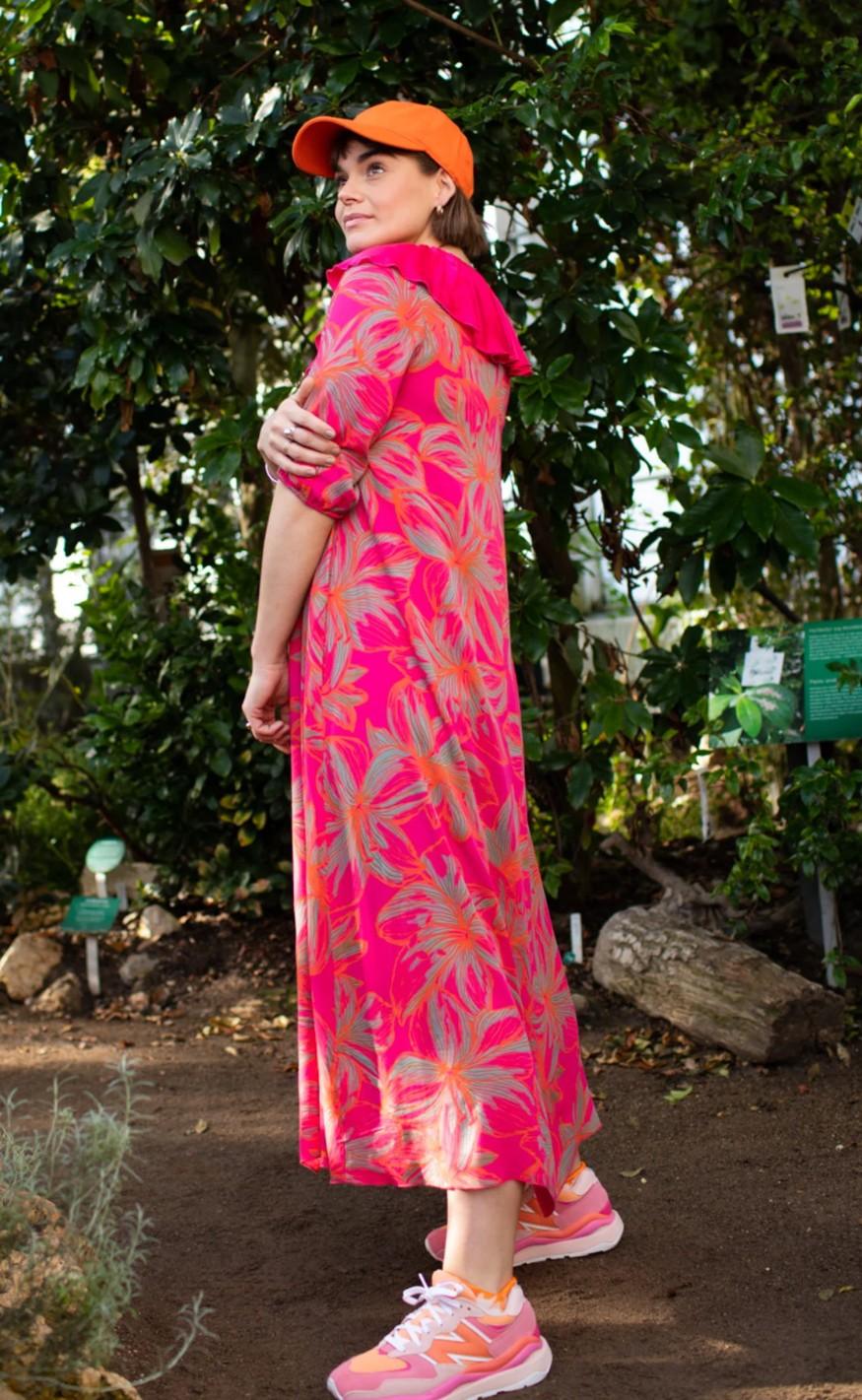 Black Colour Kjole - Lily Printed Pink | Hurtig levering | Fashionbystrand