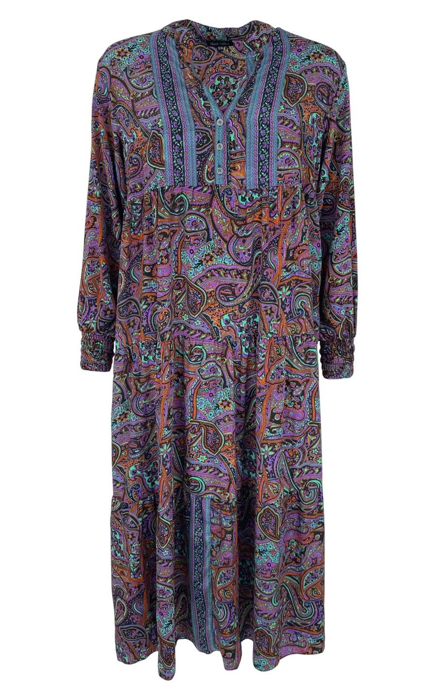 Black Colour Kjole - Luna Boho Long - Vibrant Amber