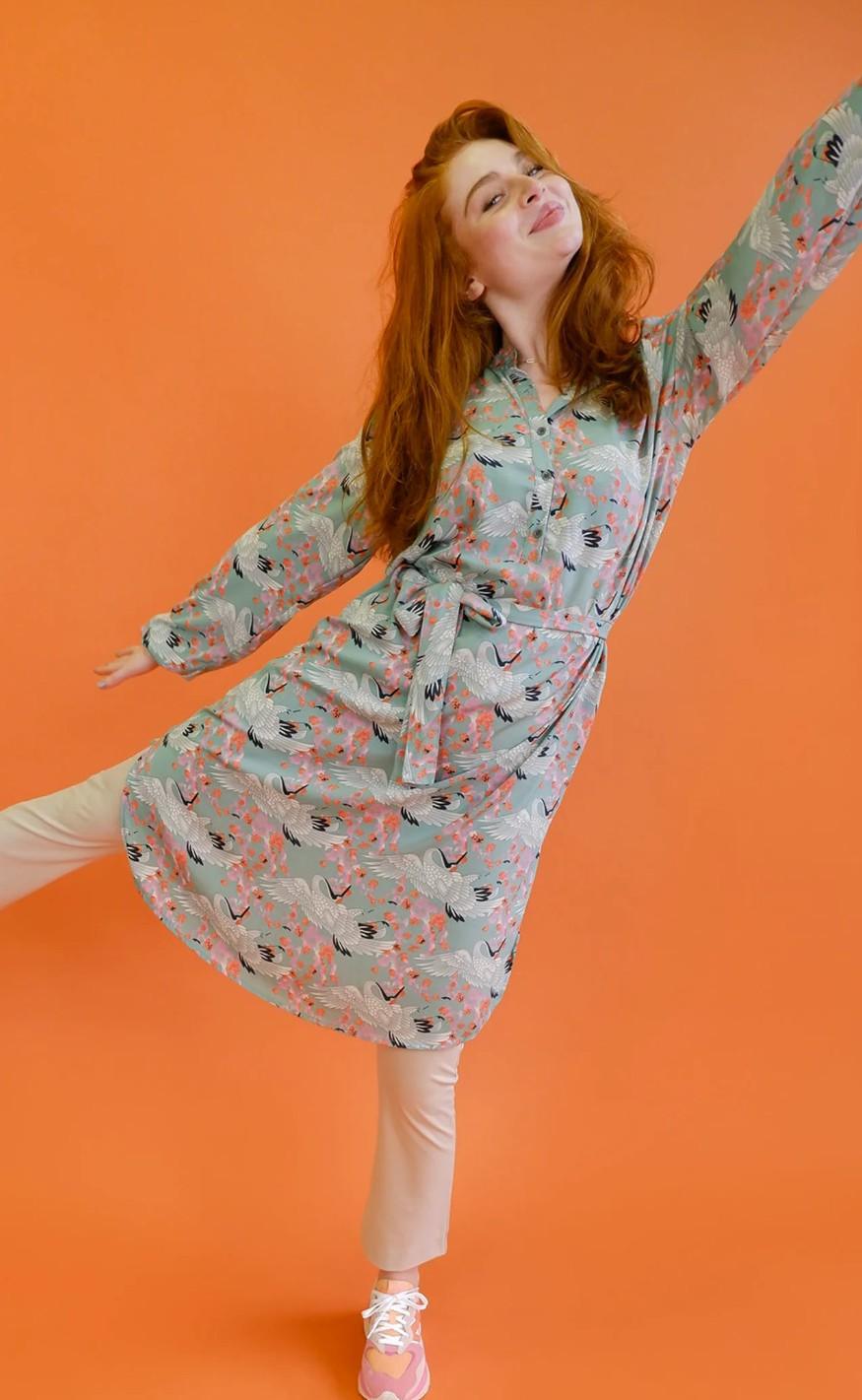 Black Colour Kjole - Luna Ea Tunic - Jade Feather