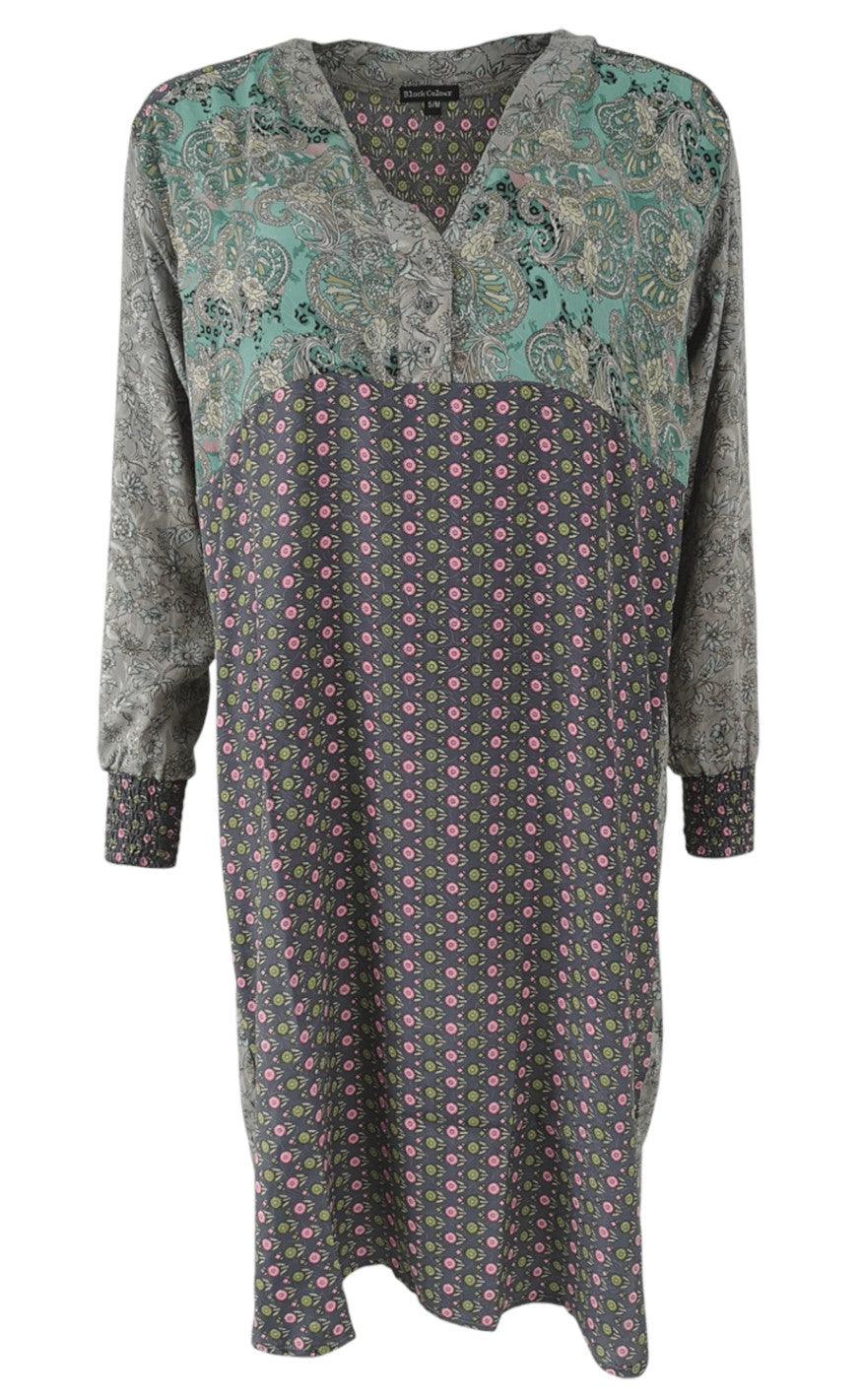 Black Colour Kjole - Luna Long Kaftan - Poetry Dove