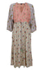 Black Colour Kjole - Luna V-Neck Long - Pastel Delight Mix