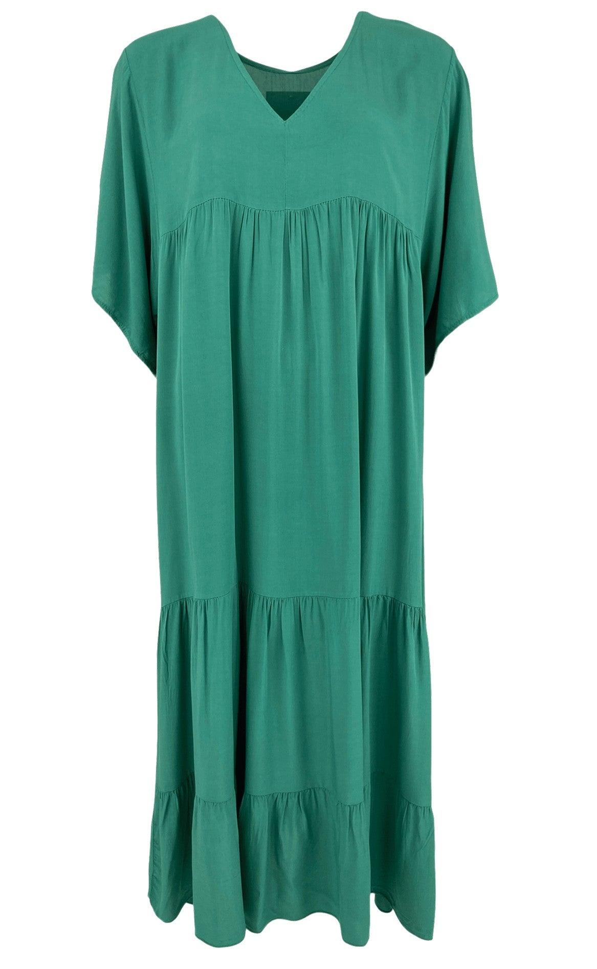 Black Colour Kjole - Ollie - Green