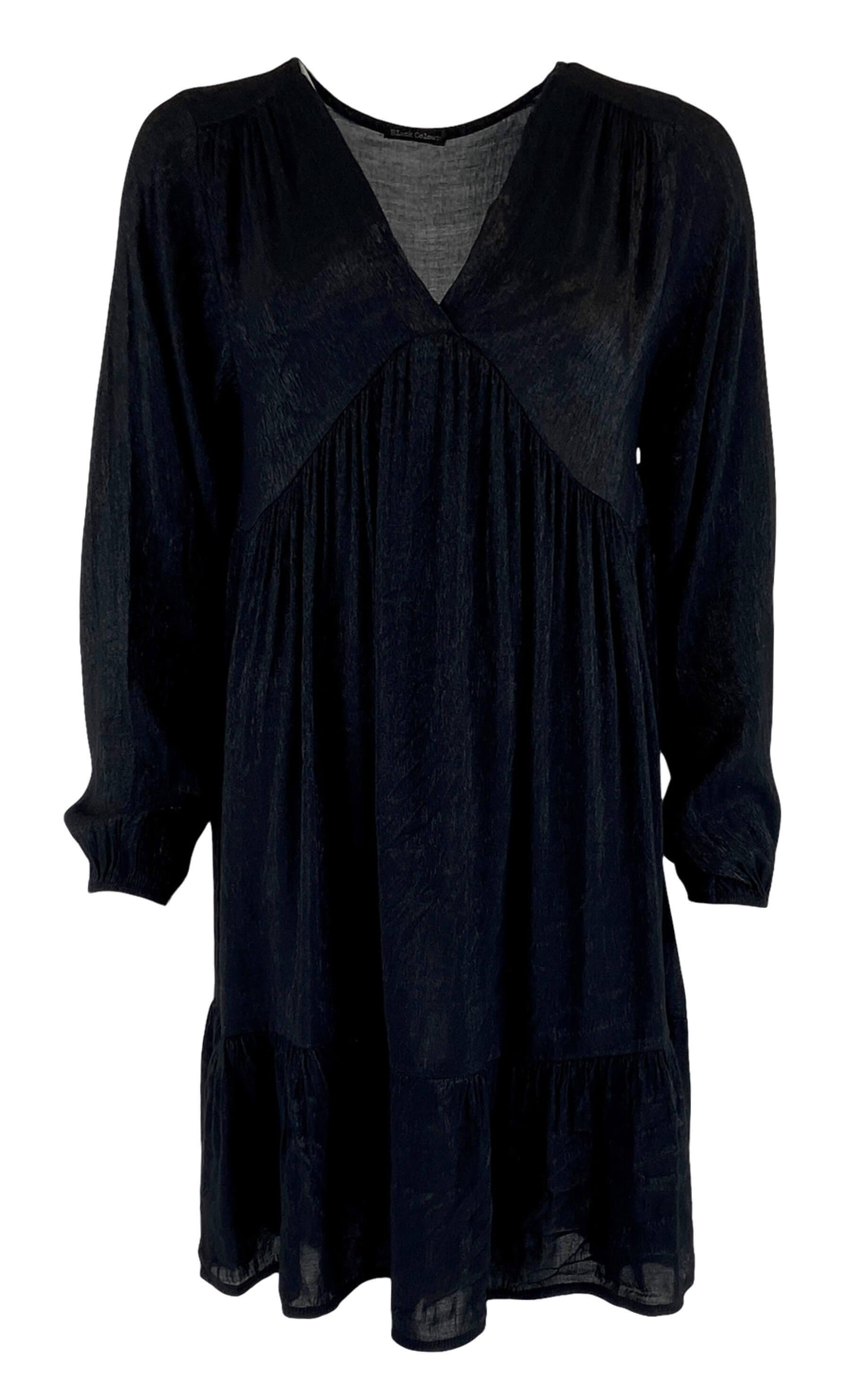 Black Colour Kjole - Val Shiny - Black