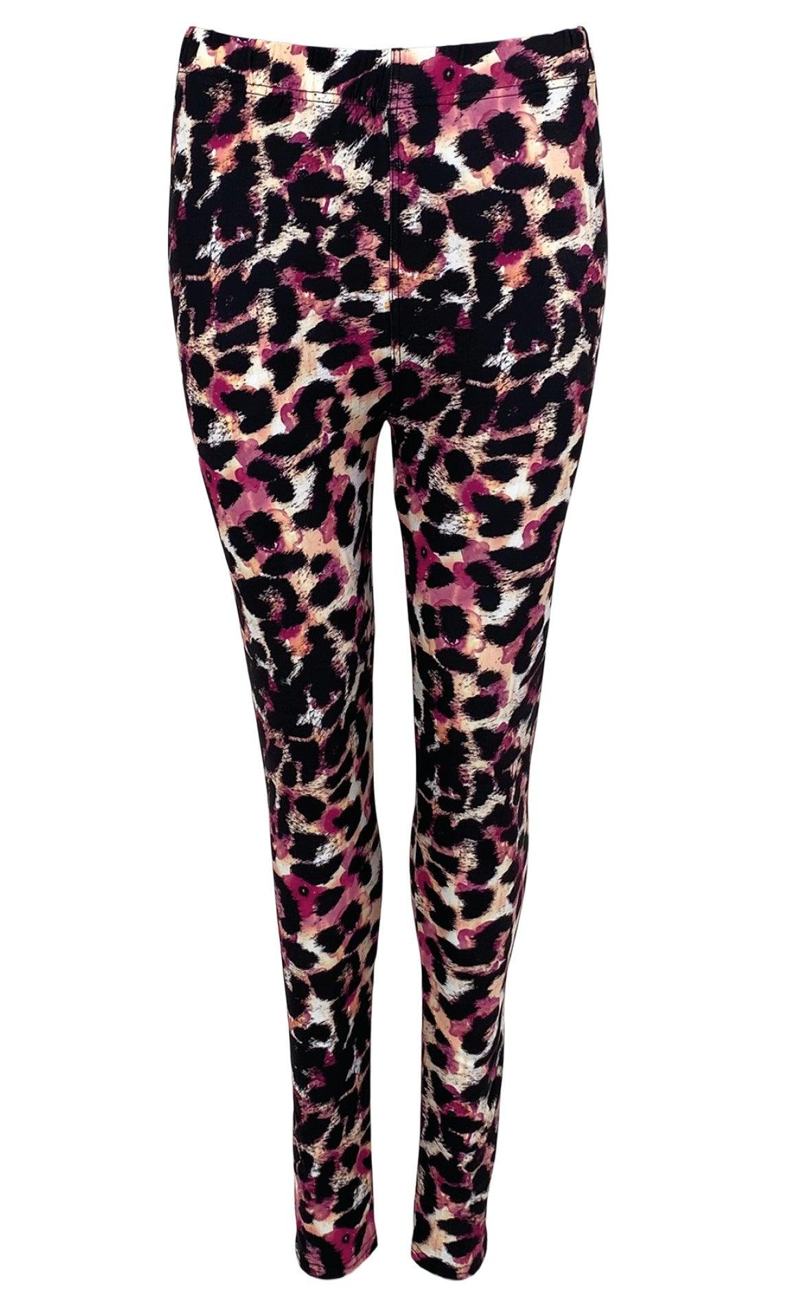 Black Colour Leggings - Robyn - Blush Leo