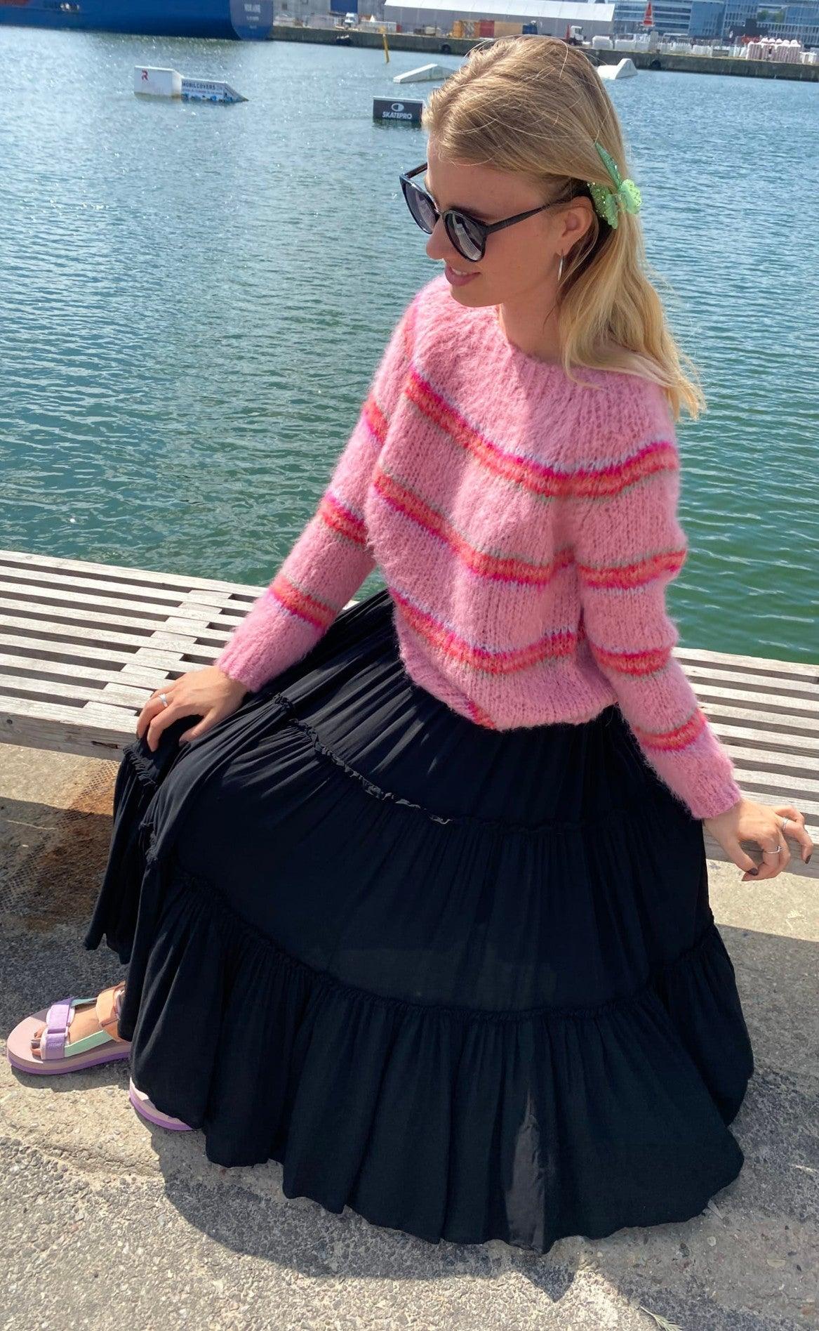 Black Colour Nederdel - Ada Boho - Black
