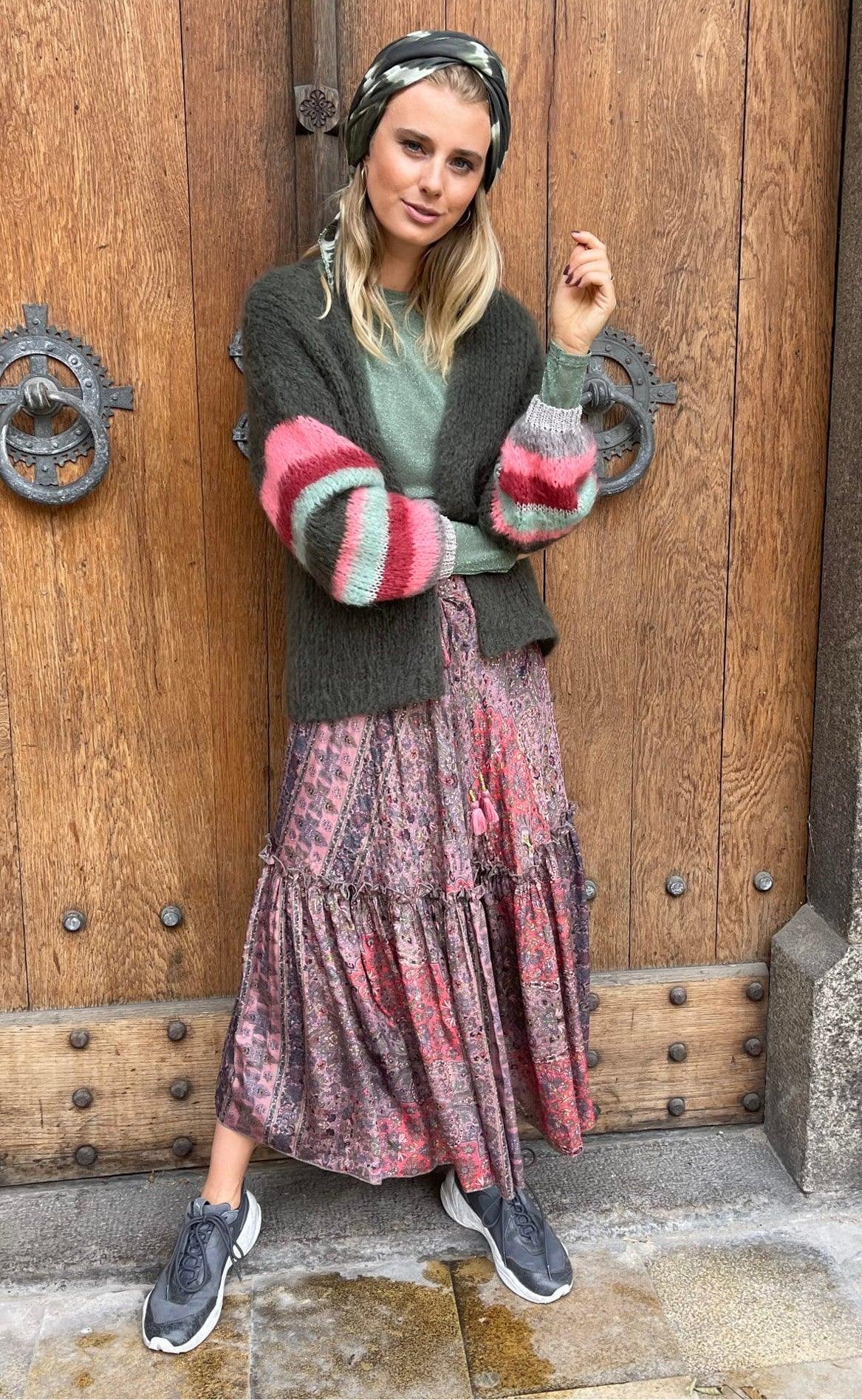 Black Colour Nederdel - Luna Boho - Winter Rose