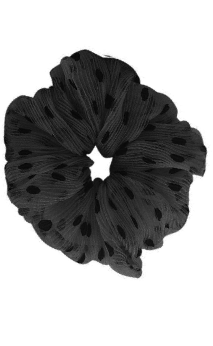 Black Colour Scrunchie - Andrea - Black