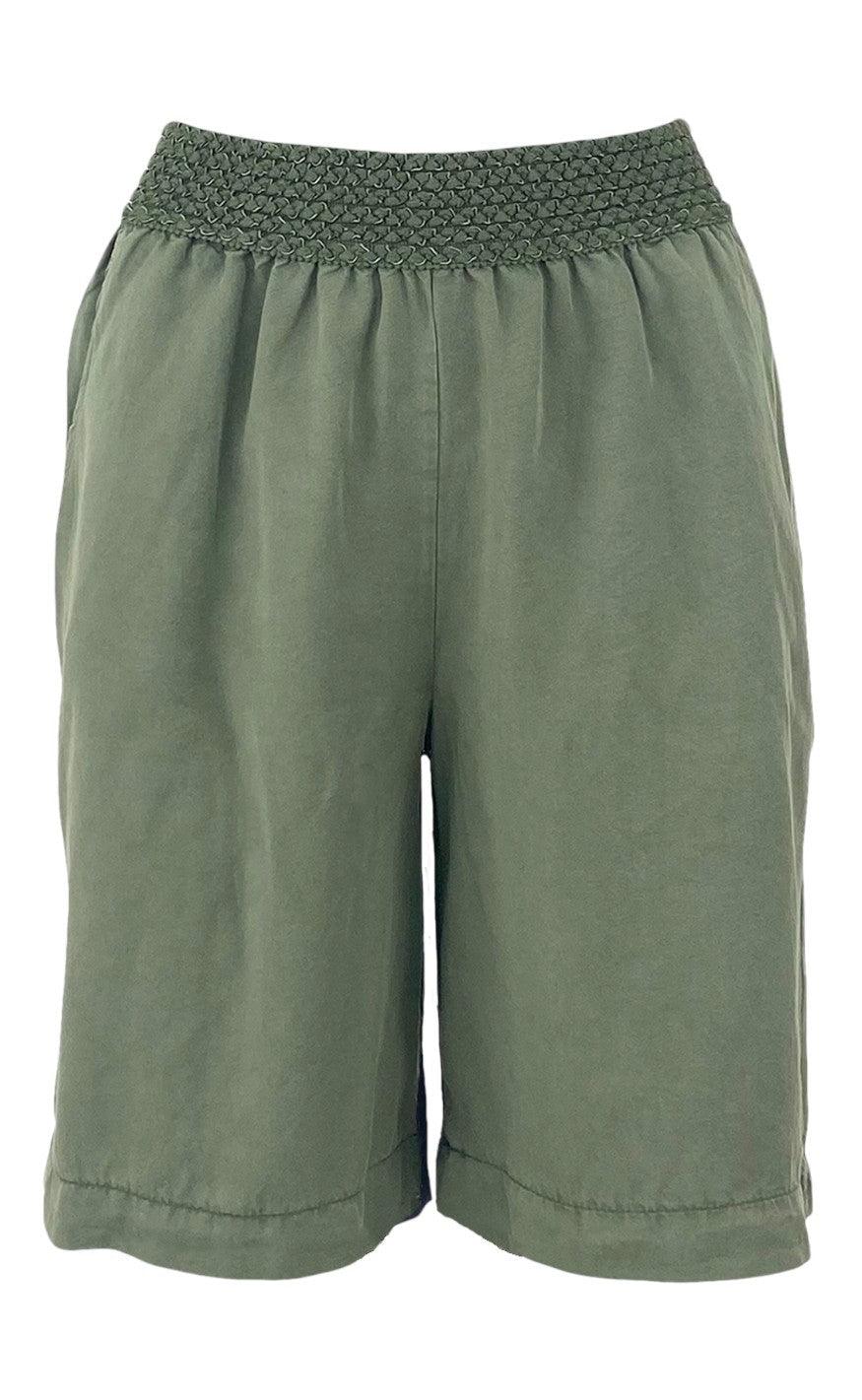Black Colour Shorts - Ilana - Army