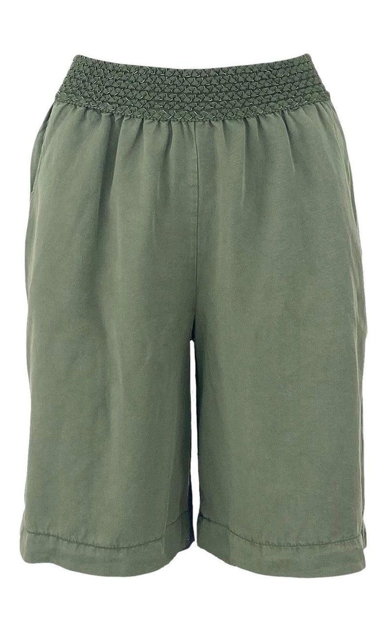 Black Colour Shorts - Ilana - Army